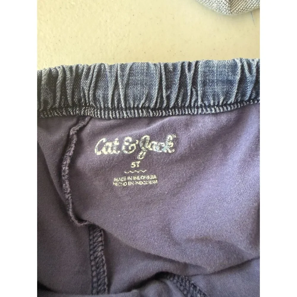 Cat & Jack Girls Denim Lot 2 Pairs Cuffed Shorts & The Gap Skort Size 5T Bundle